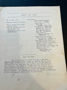 MOTHER'S HOME JOURNAL, RARE ZAPPA FANZINE FROM OUR ARCHIVES -Books/Mags