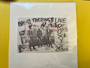 RINGS  LIVE ROXY 28TH JULY  (70s psych) w TWINK  -AUTOGRAPHED 10"