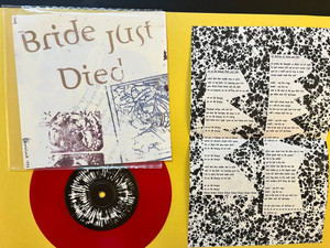 BRIDE JUST DIED  -We Are The Hungry ( UK horror punk prod by Rat Scabies)Red vinyl with insert 7"