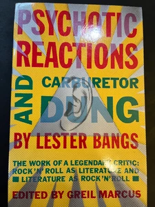 LESTER BANGS- PSYCHOTIC REACTIONS -BOOK
