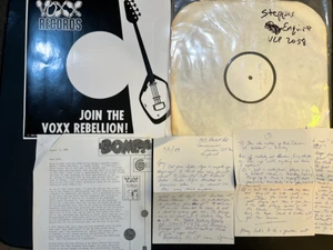 STEPPES- VLP 2058- ENQUIRE WITHIN -TEST PRESSING, ORIG 1989 LETTERS & SPECIAL VOXX COVER-  LP