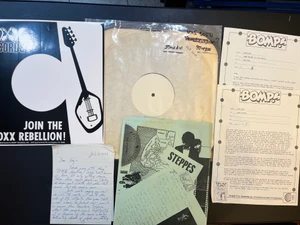 STEPPES -STEWDIO VOXX  200.050 TEST PRESSING  SET WITH PERSONAL LETTERS , FLIER  