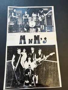 M&M s-ORIGINAL 80S FLIER FROM OUR FILES (GREAT BOMP band) 