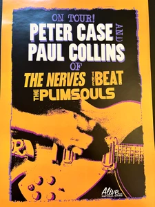 PAUL COLLINS & PETER CASE OF NERVES AND PLIMSOULS -2012 TOUR POSTER 
