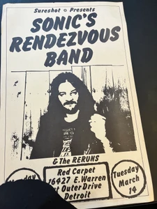 SONIC'S RENDESVOUS  TOUR POSTER 1978