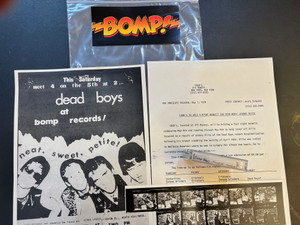 DEAD BOYS -"OVERDUBS" -NIGHT OF THE LIVING  -SET W. EXTRAS INCL FLIERS AND JOHN WATERS PHOTOS -DAT 
