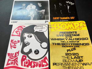 LAST, THE-  BOMP  PROMO FOLDER W. POSTERS, "EVERY SUMMER DAY " PIC SLV , GLOSSY PHOTO, VINTAGE BADGE!