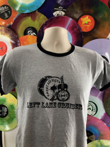 LEFT LANE CRUISER - BROKE ASS BLUES RINGER T LEFT LANE CRUISER - BROKE ASS BLUES RINGER T