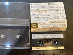 LOVE & ROCKETS/ 12/7/87 JOHN BAUHAUS JOHN PEEL SESSION  1/28/80 -FROM THE COLLECTION OF GREG SHAW- CASSETTE 