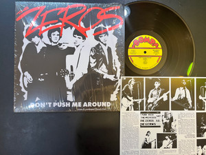 ZEROS - Don't Push Me Around - 77 PUNK WITH 2 BONUS TRACKS & original insert CLASSIC BLACK VINYL 