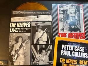NERVES - SET #2. AUTOGRAPHED BY PETER AND PAUL w poster , insert and special cover- Live At The Pirate's Cove 1977 - LP