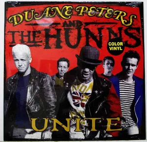 PETERS,DUANE AND THE HUNNS- Unite -LAST COPIES! Punk rock classic on green vinyl  LP