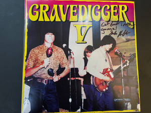 GRAVEDIGGER V - MUNSTER REISSUE SET w AUTOGRAPHED set cover, glossy photo and BOMP press release! GRAVEDIGGER V - MUNSTER REISSUE SET w AUTOGRAPHED set cover, glossy photo and BOMP press release!