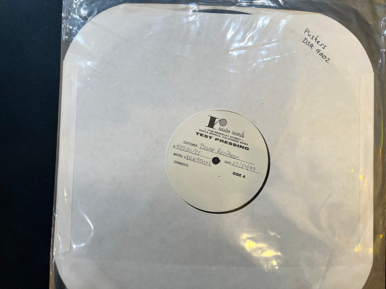 PUSHERS - Turning Blue- TEST PRESSING  of OC street punk skate classic!  DUANE PETER'S LABEL- LP