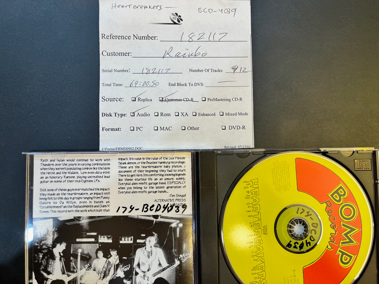 HEARTBREAKERS  -What Goes Around with JOHNNY THUNDERS  -CD MASTERS