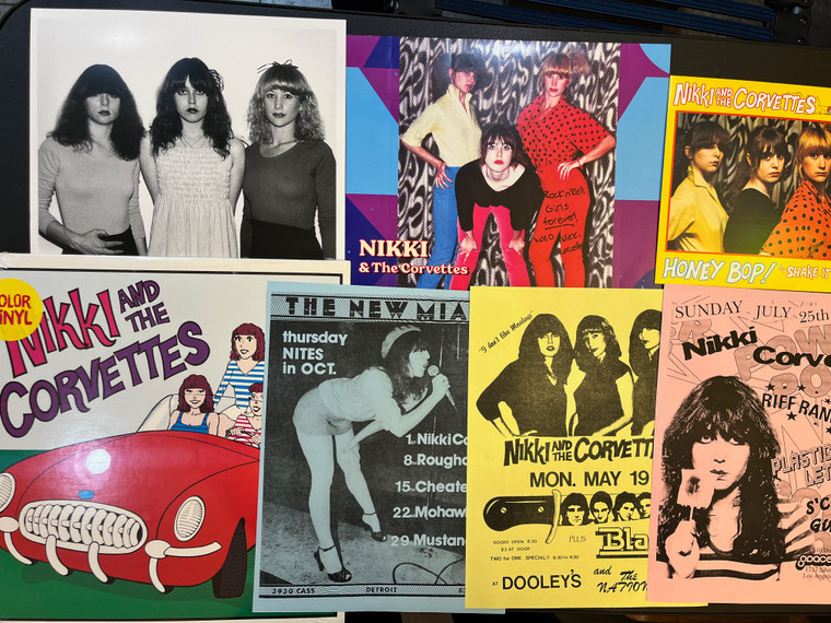 NIKKI CORVETTE-SET #1 -BOMP PRESSING, LAST FEW! AUTOGRAPHED SET!WITH 7",FLIERS & PHOTO 