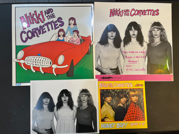 NIKKI CORVETTE-SET #1 -BOMP PRESSING, LAST ONE!! AUTOGRAPHED SET!WITH 7" & PHOTO 