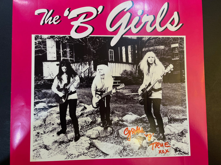 B GIRLS - AUTOGRAPHED SET ! BAD not EVIL- PINK  VINYL  W  INSERT ,FLIERS &  POSTER 