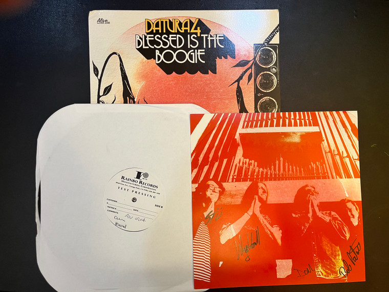 DATURA4  -TEST PRESSING SET! BLESSED IS THE BOOGIE with AUTOGRAPHED INSERT  W LYRICS
