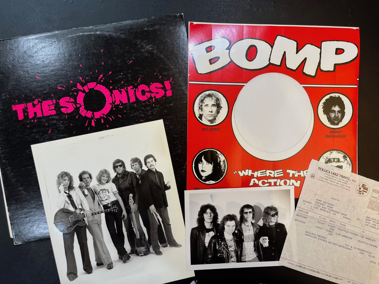 SONICS- ARCHIVAL SET WITH PHOTOS, LETTER, BIO  AND MORE! SINDERELLA   -  LP