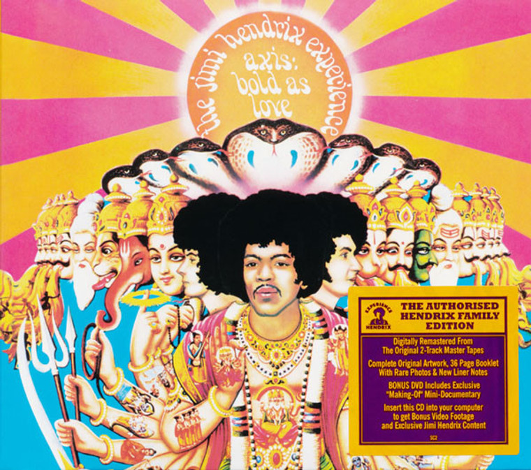 HENDRIX,  JIMI  Axis- BOLD AS LOVE -GATEFOLD CD & BONUS DVD 