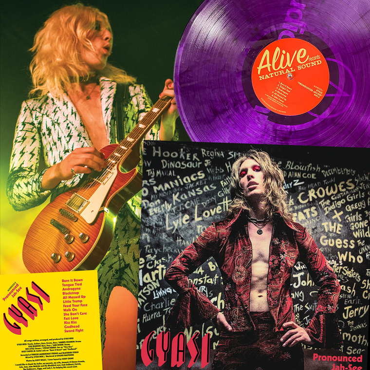 GYASI   -BUNDLE  with  PURPLE LP, CD and exclusive poster !