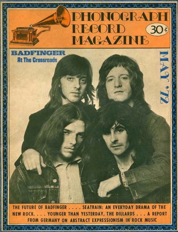 PHONOGRAPH RECORD MAGAZINE  - May 1972 BADFINGER-   BOOKS & MAGS