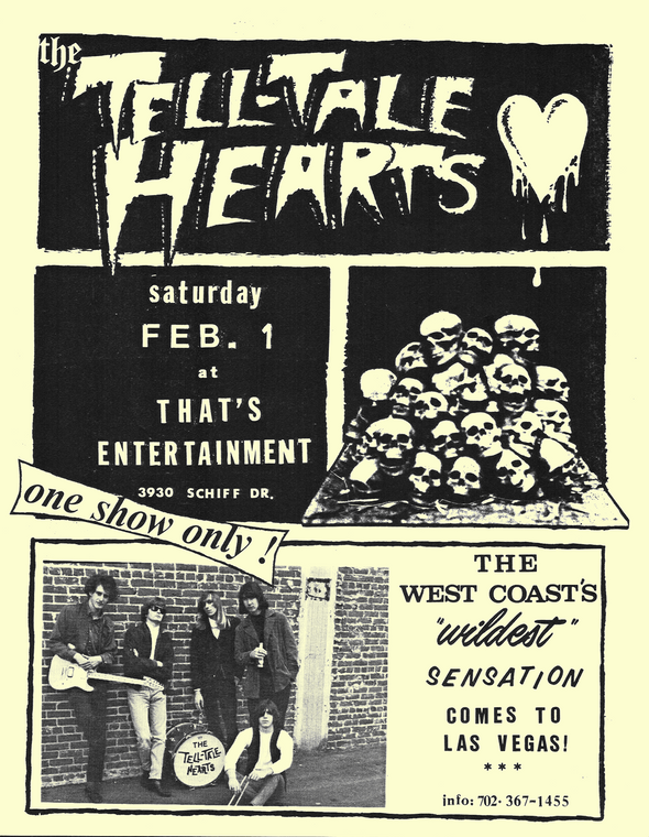 TELLTALE HEARTS  -COPY OF FLIER FROM THE BOMP COLLECTION -WAREHOUSE FIND