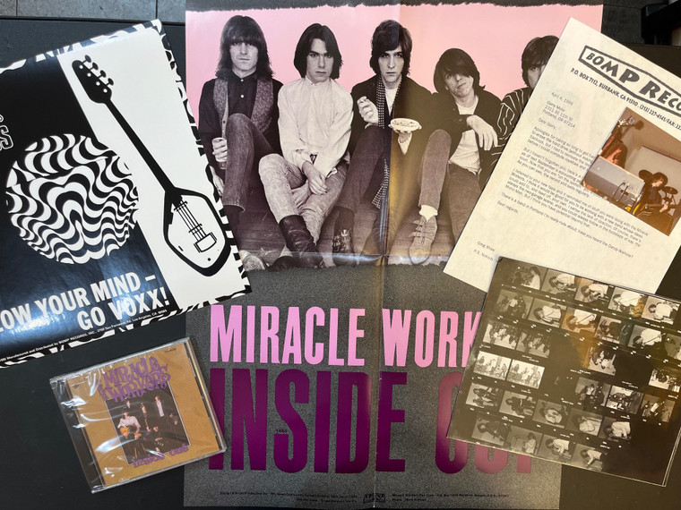 MIRACLE WORKERS  - Inside Out -ARCHIVAL SET with RARE  photos, poster, handwritten letter, GREG SHAW LETTER and more! CD