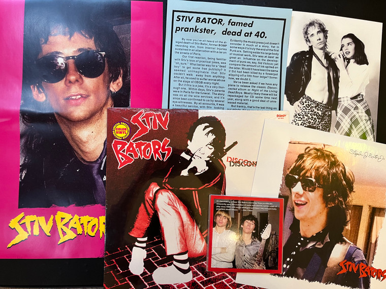 BATORS ,STIV  (DEAD BOYS) SET #3 - DISCUSSES PUNK ROCK WITH GREG SHAW, 1980 ! ARCHIVAL CD/LP SET WITH "AUTOGRAPH" ! 