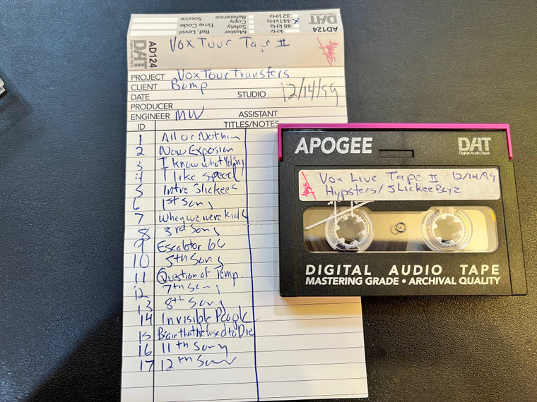 VOX TOUR TRANSFERS- 12/14/99  DAT MASTER