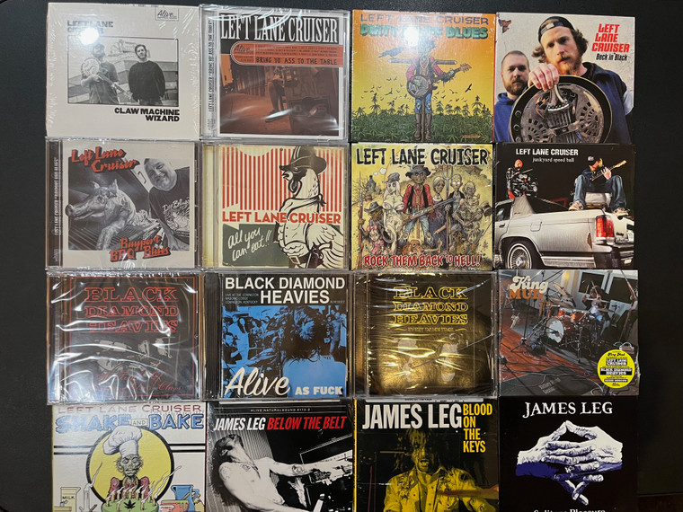 16 CD SUPERBUNDLE! LEFT LANE CRUISER /BLACK DIAMOND HEAVIES/JAMES LEG /KING MUD -