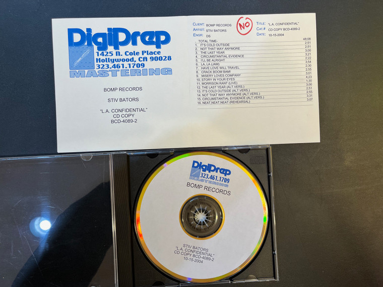 SITV BATORS- L.A CONFIDENTIAL  -BOMP 4089 MASTER CD TEST