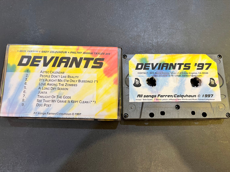 DEVIANTS '97 - GIVEN TO US BY MICK FARREN!  VINTAGE CASSETTE 