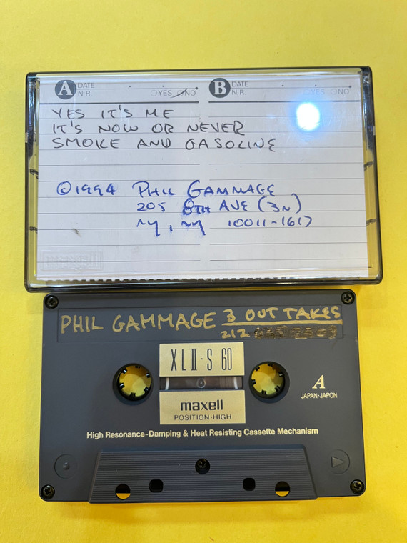 PHIL GAMMAGE OUTTAKES (CERTAIN GENERAL)ARCHIVAL CASSETTE -ONE OF A KIND.