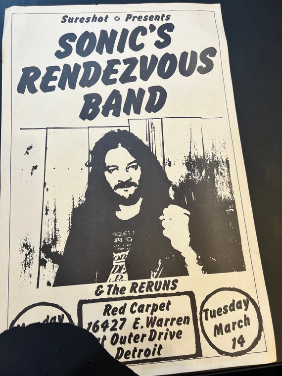 SONIC'S RENDESVOUS  TOUR POSTER 1978