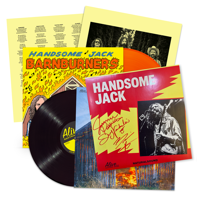 HANDSOME JACK - BARNBURNER - AUTOGRAPHED 2 LP BUNDLE- BOTH COVERS! 
