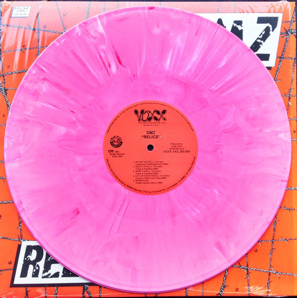 DMZ - Relics (legendary Boston garage psych 1978 masterpiece)  gorgeous HOT PINK  marble vinyl LP