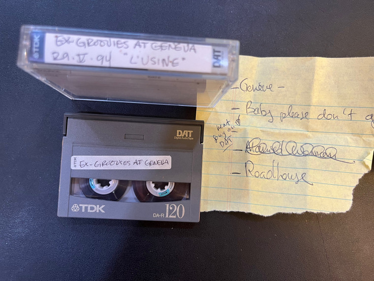 EX GROOVIES - LIVE AT GENEVE -29/V /94 -DAT FORMAT! ONE OF A KIND..