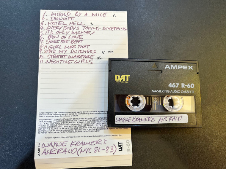 WAYNE KRAMER'S AIR RAID 1981-1983-DAT FORMAT! ONE OF A KIND..