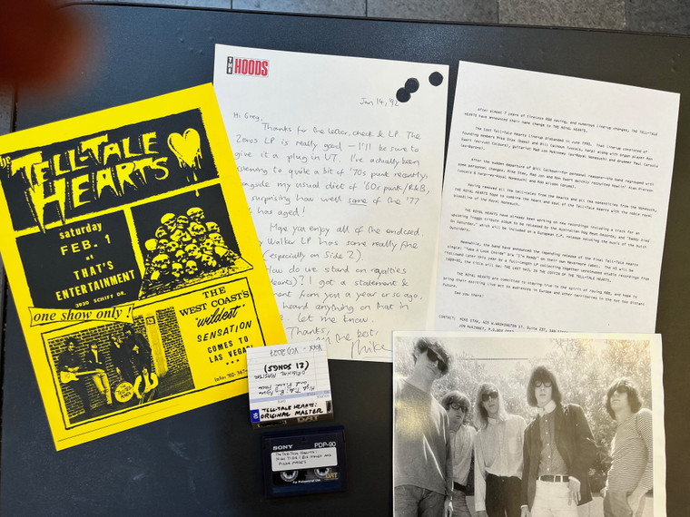 TELLTALE HEARTS- HIGH TIDE ORIGINAL MASTERS - with letter from Mike Stax, photo, flier, and more -DAT SET