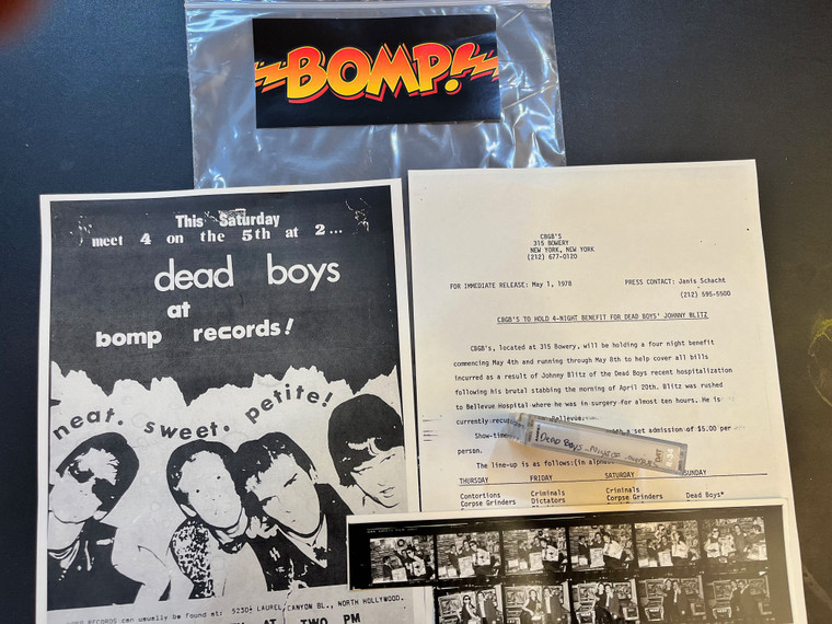 DEAD BOYS -"OVERDUBS" -NIGHT OF THE LIVING  -SET W. EXTRAS INCL FLIERS AND JOHN WATERS PHOTOS -DAT 