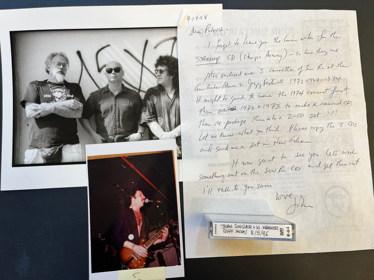 WAYNE KRAMER/ JOHN SINCLAIR -RUFF MIXES UNRELEASED 8/5/96 -DAT MASTER WITH EXTRAS! - ONLY ONE MADE.