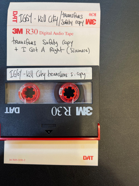 IGGY- KILL CITY "SAFETY COPY & I GOT A RIGHT-" DAT FORMAT! ONE OF A KIND.. 