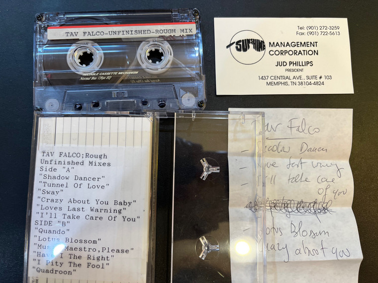 FALCO, TAV- UNFINISHED ROUGH MIX "SHADOW DANCER"- CASSETTE FORMAT! ONE OF A KIND..