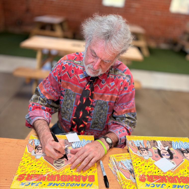 HANDSOME JACK -BARNBURNERS-BILL STOUT AUTOGRAPHED COVER- ltd ed of 50