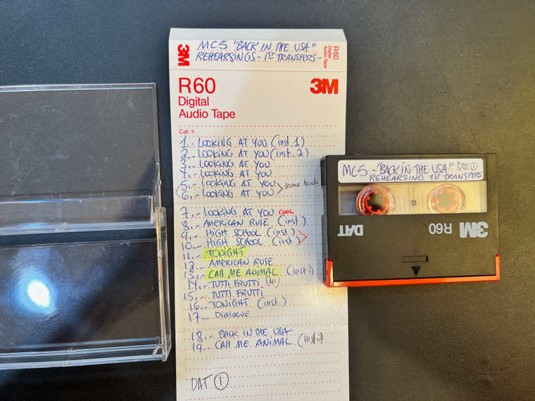 MC5- "BACK IN THE USA REHEARSINGS" - 1ST TRANSFERS