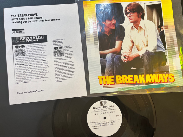 BREAKAWAYS  (1978 NERVES related POWERPOP )TEST PRESSING SET ! 