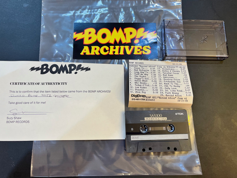 BURIED ALIVE- (BOMP 4052) ARCHIVAL CASSETTE - 