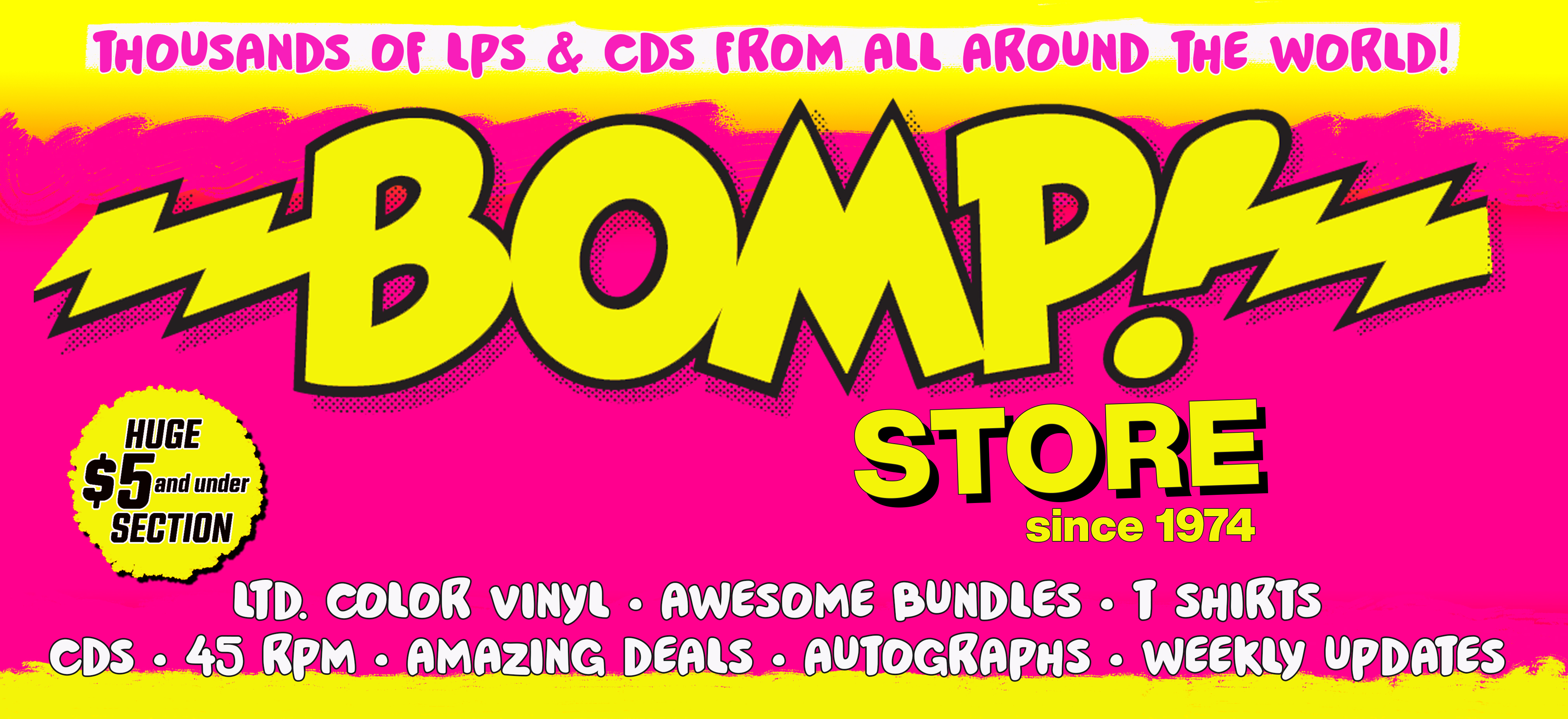 Bomp Records | Thousands of LPs & CDs from around the world. Since 